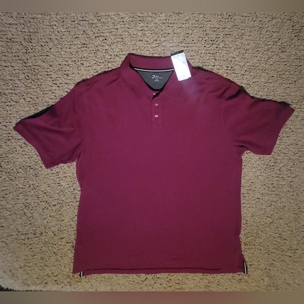 PBX BASICS Solid Polo Pink Size XL